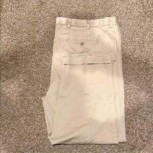 Roundtree & Yorke Men's Cream Cargo Pants